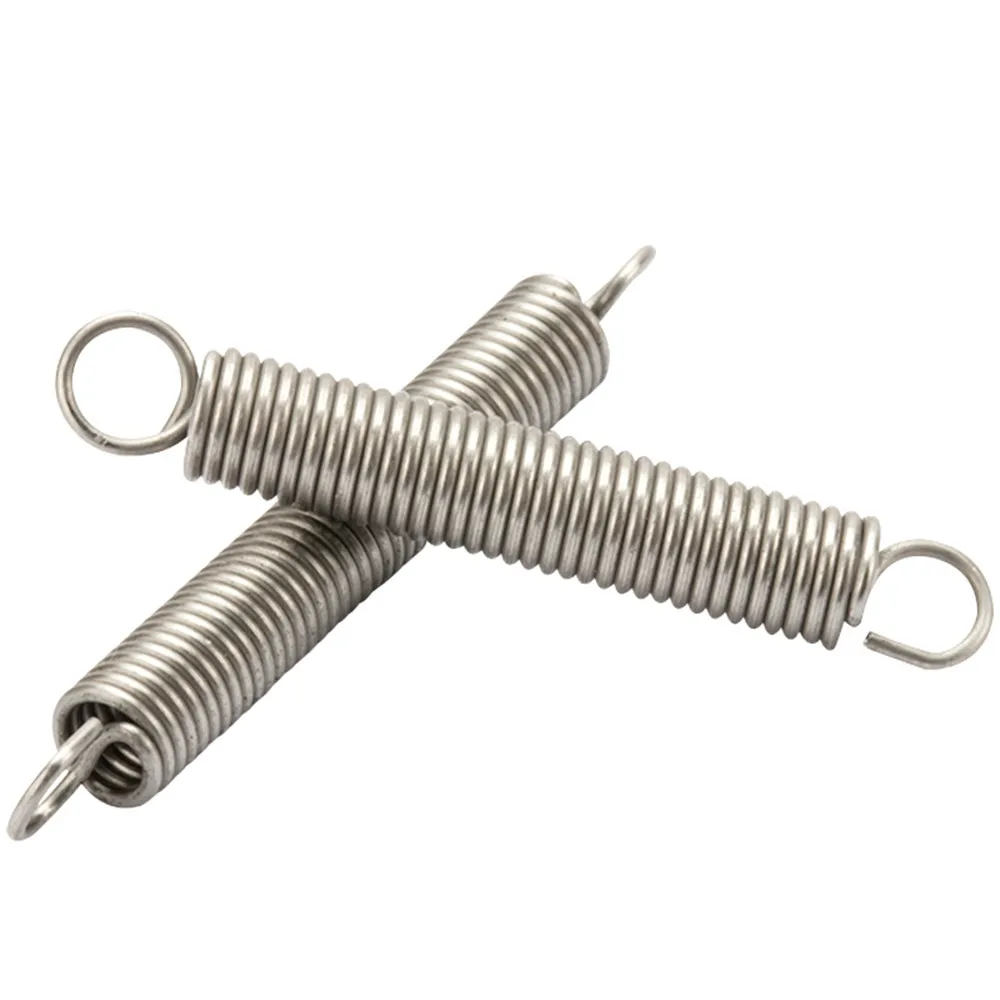 

10 шт. Пружина растяжения 0,3 мм 0,4 мм 0,5 мм 0,6 мм Нержавеющая сталь 304 О-крючок Удлинительная пружина OD 2/3/4/5/6/8 мм Длина от 10 мм до 50 мм