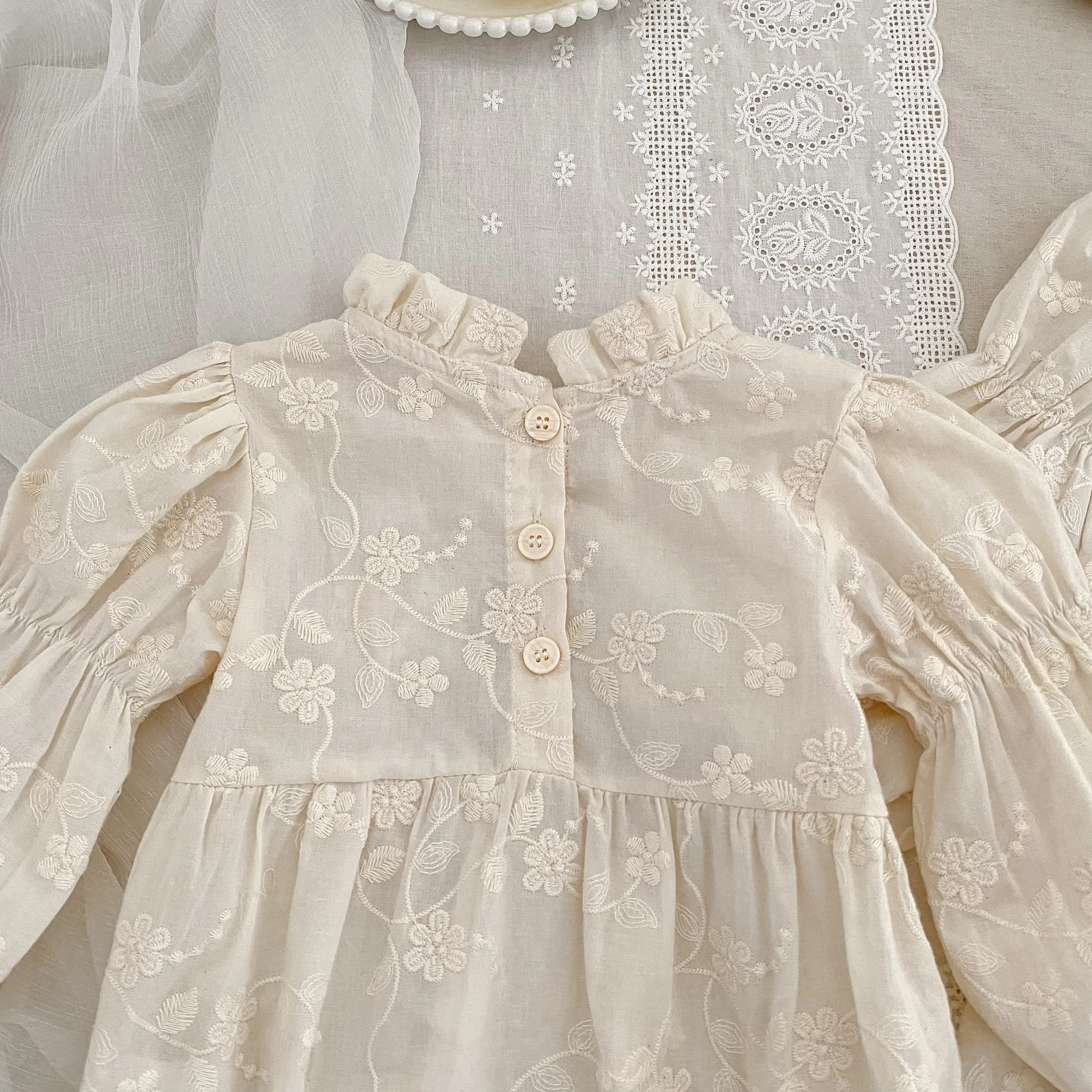 Neue Herbst 0-6Yrs Schwester Kleid Mädchen Party Kleid Baby Mädchen Stickerei Strampler Schwester Geburtstag Party Baumwolle Kinder Prinzessin Kleider – Detail 23