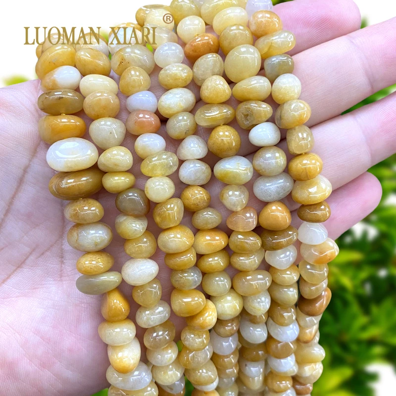 9-12MM Horizontal Rough Gobi Jades Natural Stone Loose Spacer Beads for Jewelry Making Diy Bracelet Charms Accessories 15''