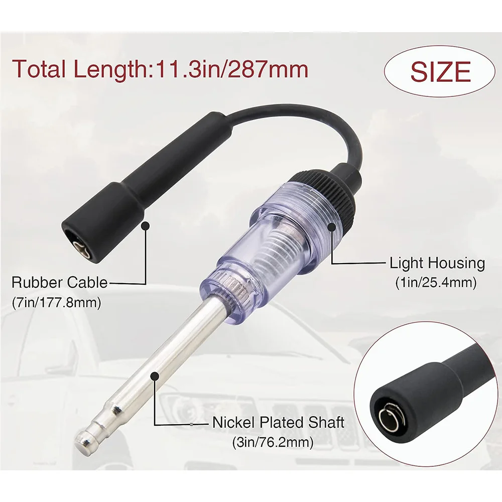 Car Spark Plug Tester Pen Auto Checker Detector Diagnostic Tool Ignition System Coil Tester Spark Plug