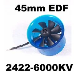 ADF45-200 6000KV 45mm 8 pale HL4508 2422-6000KV Ventola intubata EDF con motore brushless per aereo a reazione