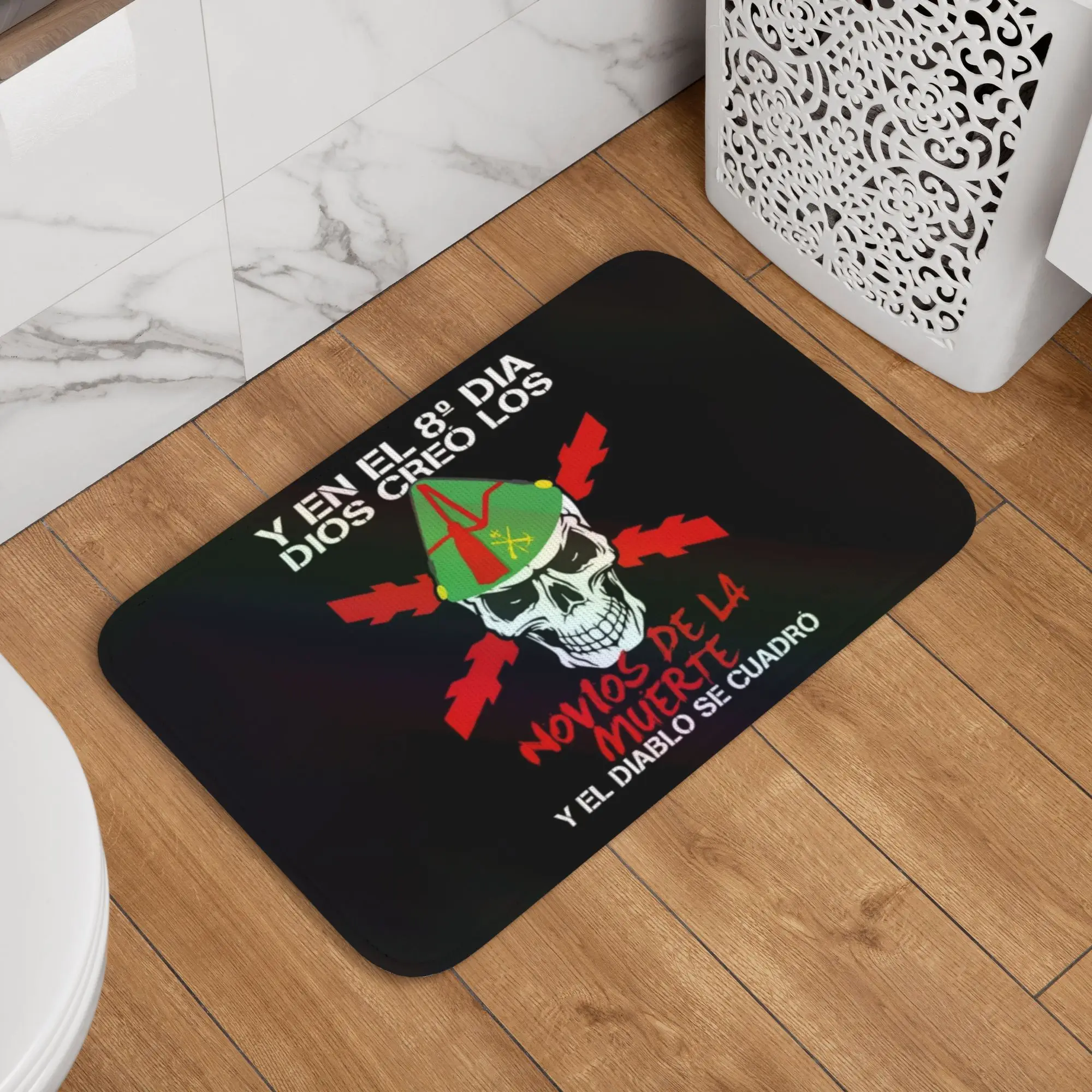 Spanish Legion Doormat Non-Slip Entrance Kitchen Bath Door Floor Mat Spain Coat of Arms Bedroom Balcony Rug Carpet Footpad