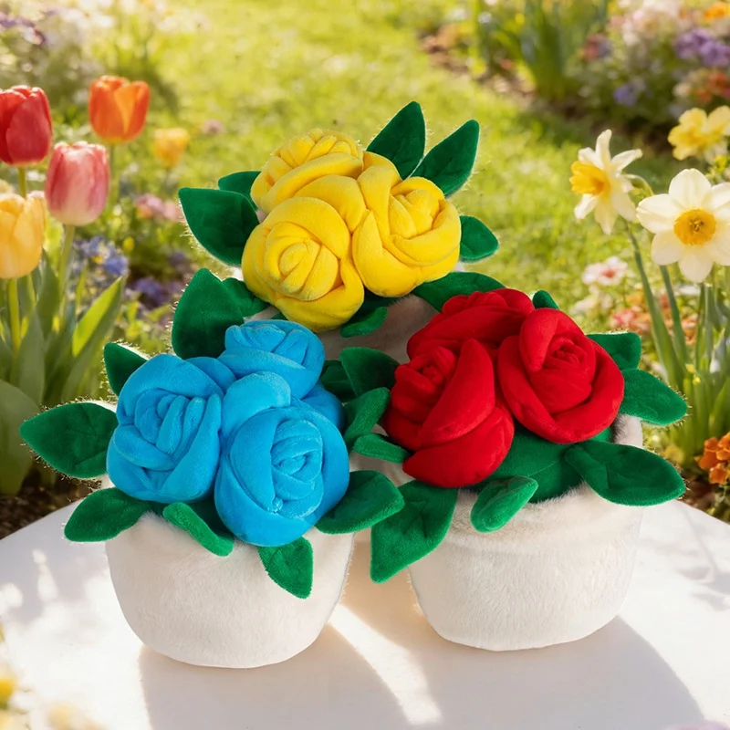Heißer Verkauf: 1 Stück 20cm Künstliche Blumen Plüschtier, Grüne Pflanzen, Blühender Kaktus, Sonnenblume, Weiche Puppen für Mädchen und Jungen, Kawaii Weihnachtsgeschenk, Heimdekoration