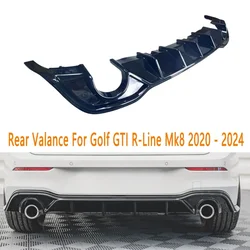 Maxton Style Rear Valance For Volkswagen Golf GTI Mk8 GTI R-Line 2020-2024 Style Car Rear Bumper Diffuser Spoiler Bodykit