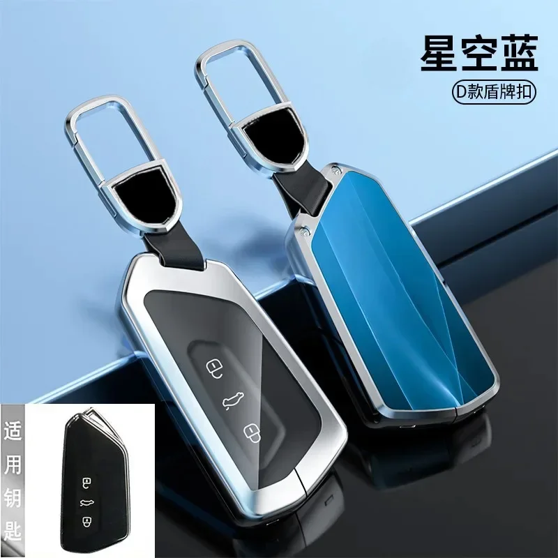 

For VW Polo/Santana/Lavida/Lamando/T-Cross/Passat/T-Roc/Tiguan Zinc Alloy Car Remote Key Case Cover Shell Keychain Accessories