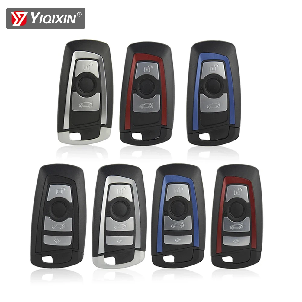 

Чехол с 3/4 кнопками Smart Remote Car Key Shell для BMW F FEM CAS4 3 5 7 серии E38 E90 E92 E93 X3 X4 X5 I3 F10 F20 F30 F40 Чехол-брелок