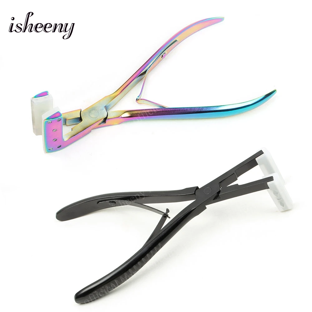 

Professional Tape in Hair Extensions Pliers Stainless Steel Flat Surface Extensions Tape Sealing Clamp Pliers Tools