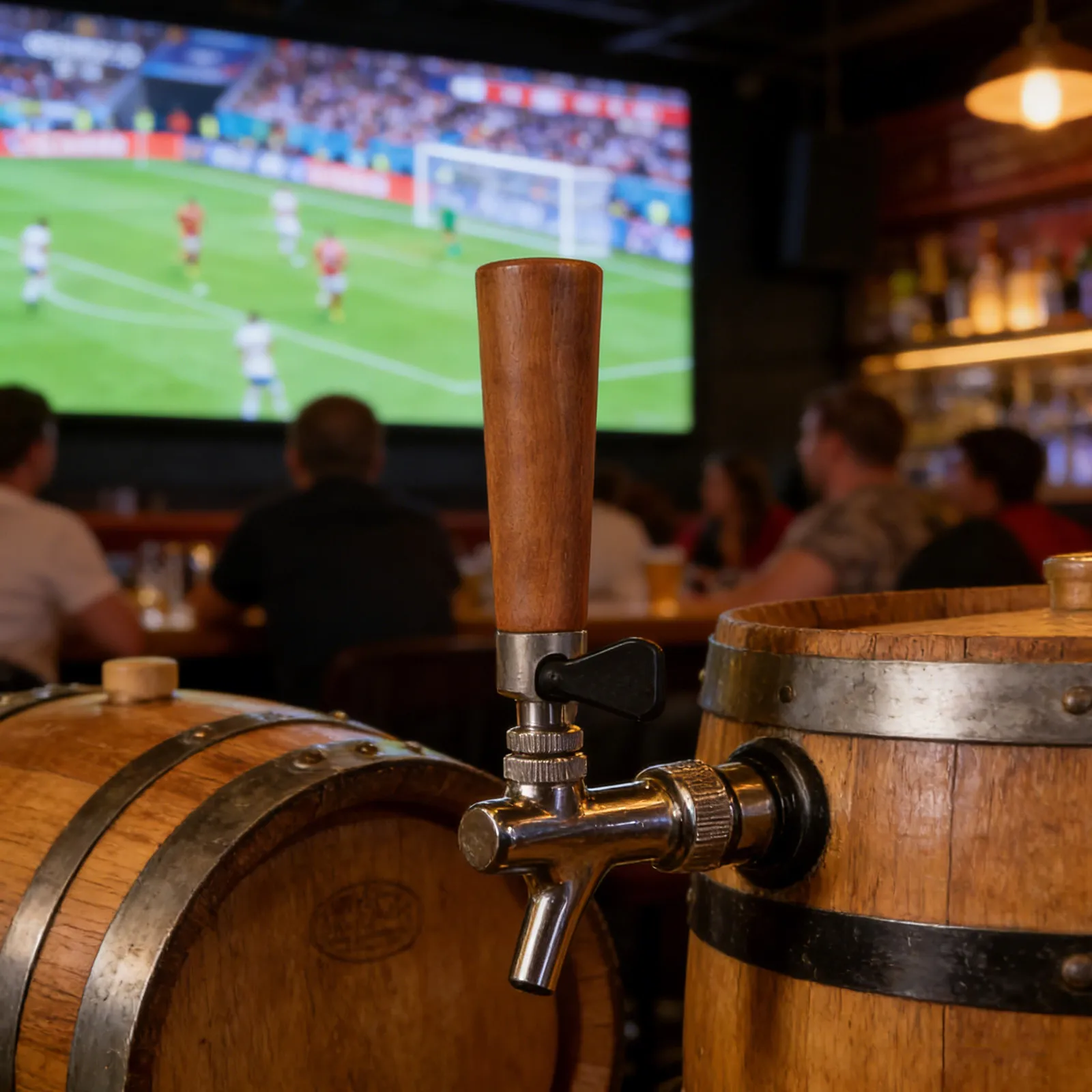 Oak Wood Beer Tap Handle Rustic Draft Tower Faucet Handle Home Bar Beer Keg Dispenser Comfortable Grip Wooden Faucet Handles