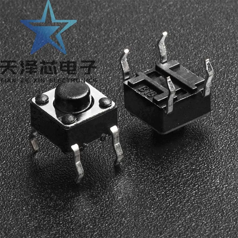 Height 6*6*4.3mm Tactile Button Micro Switch Micro Switch Tact Switch Button Switch