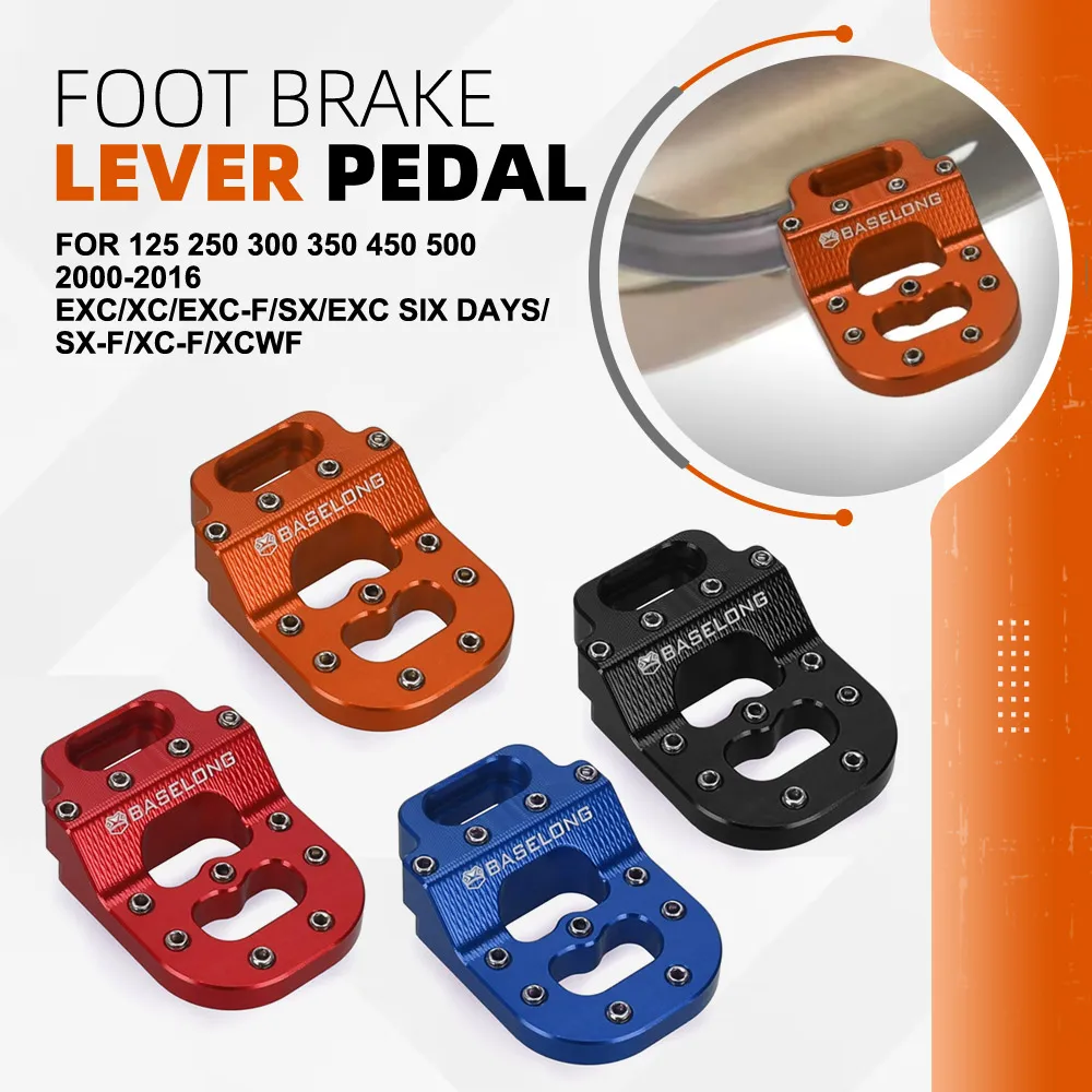 

Foot Brake Pedal Enlarge Step Extension Plate For 125 250 300 350 450 500 2000-2016 EXC/XC/EXC-F/SX/EXC SIX DAYS/SX-F/XC-F/XCWF