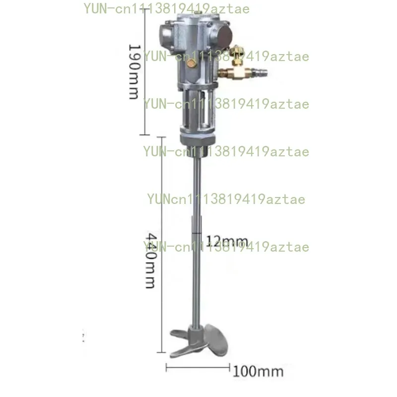 1/8HP 2800RPM Aluminum Air‑Driven Agitator, Mixing Jig For 5Gallon‑60L Industrial Material Processing