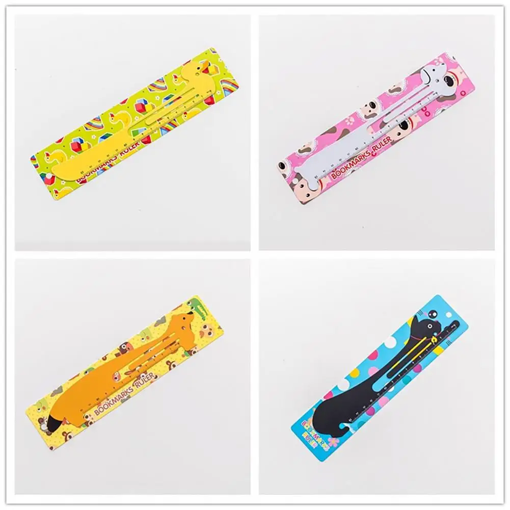 

Durable Ruler Cute Cartoon Metal Bookmark Ruler with High Strength Measuring Scale Adorable School Supplies for Students Book