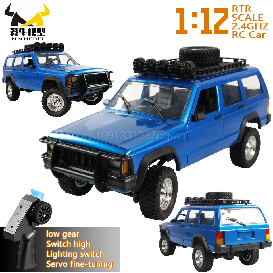 MN MODEL 1:12 RC Off-road Car Outdoor Wading 4WD Truck All Terrain Climbing RTR Vehicle Rock Crawler Collection Model Toy Adult
