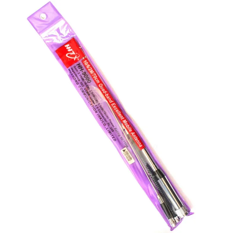 

Car Mobile Radio Antenna HH-9000 Quad Band 29.6/50.5/144/435MHz SL16-Male Antenna for TYT TH-9800 QYT KT-8900D KT-7900D Radios