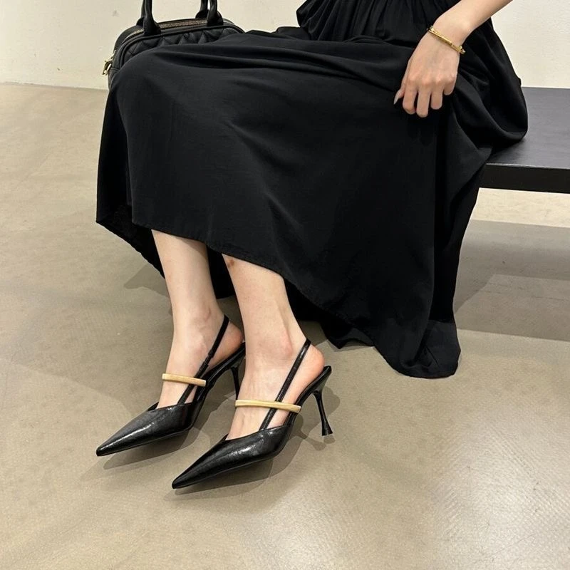 Sandalias de tacón alto cómodas y antideslizantes para mujer, diseño de marca, para caminar y ir de compras, colección verano 2026