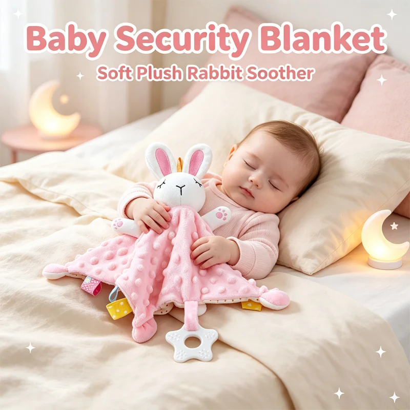Montessori Cuddly For Babies Comforter Toy Bunny Toy Plush Stuffed Plush Toy Sleeping Toy Appease Towel Baby Toys 0 12 Months