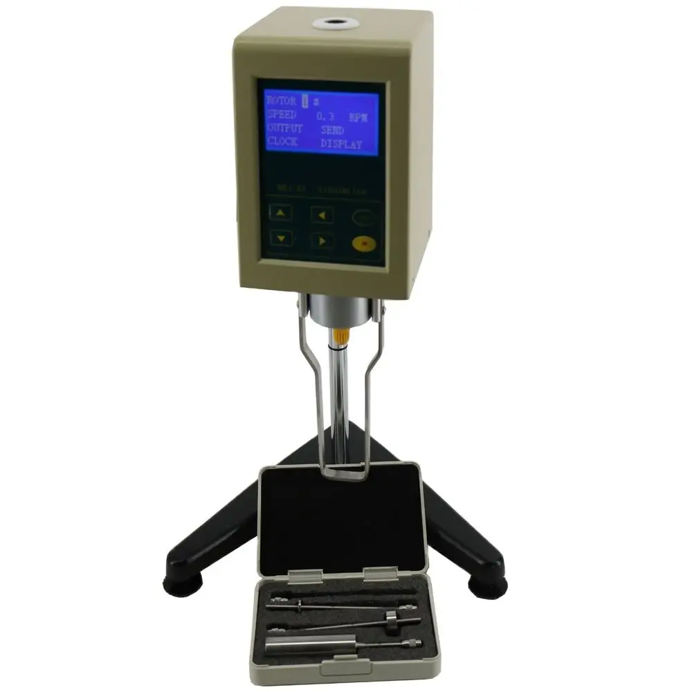 NDJ-8S Laboratory Viscometer Liquid Viscosity Tester Range 1-2000000mPa.s with 1# 2# 3# and 4# Rotors