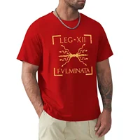Camiseta de legión romana con emblema de Thunderbolt Fulminata para hombre, ropa de anime, estampado animal, paquete
