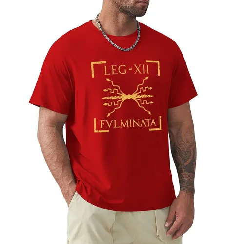 Imagen 1 del producto Camiseta de legión romana con emblema de Thunderbolt Fulminata para hombre, ropa de anime, estampado animal, paquete