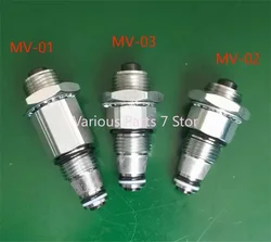 MV-03 Manual Lowering Valve for Stacker Truck MV-01 Forklift Pressure Relief MV-02 Hydraulic Thread Insertion Valve for Lift