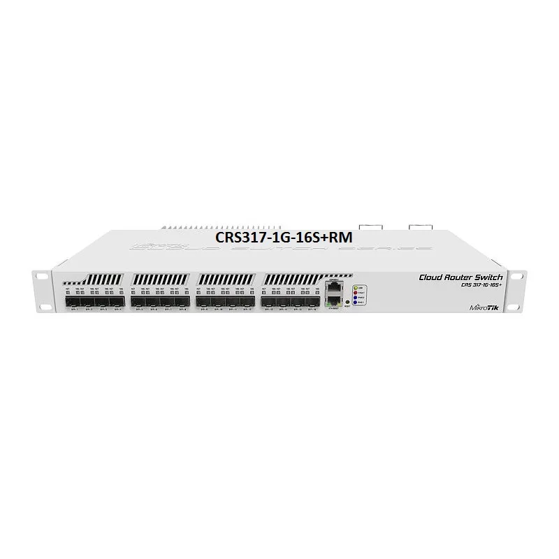 Cloud Router Switch Mikrotik CRS317-1G-16S+RM Is a Rack-mountable Manageable Switch with Layer3 Features