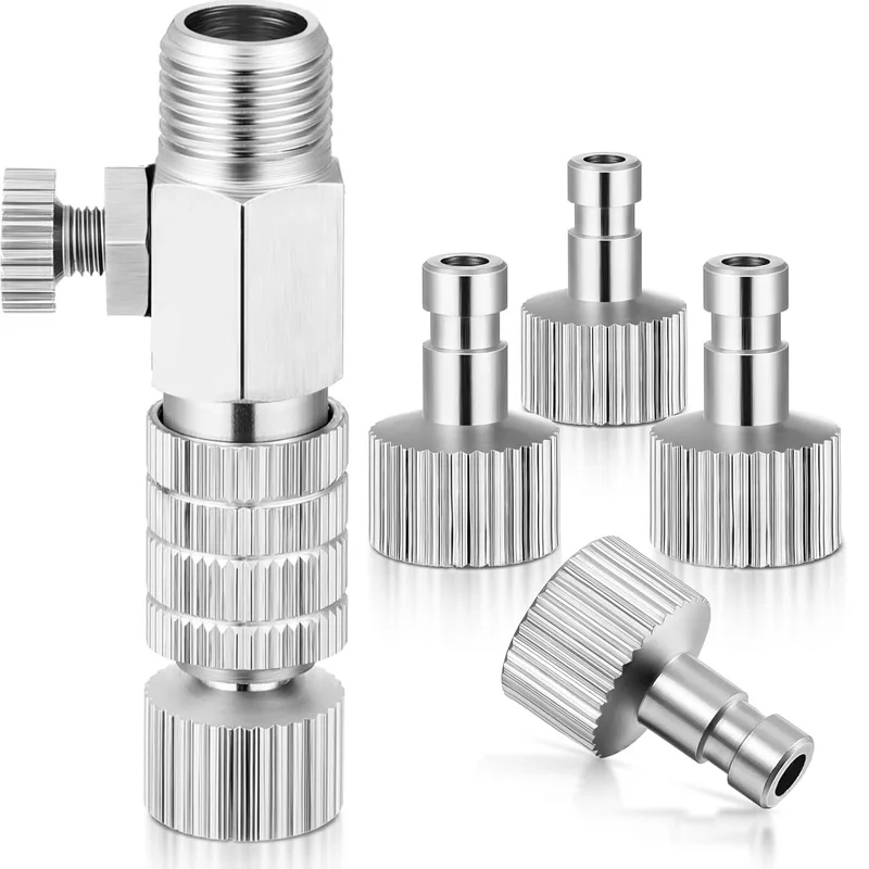 

Spray gun quick release coupling adapter kit spray gun disconnect adapter kit with adjustable control valve