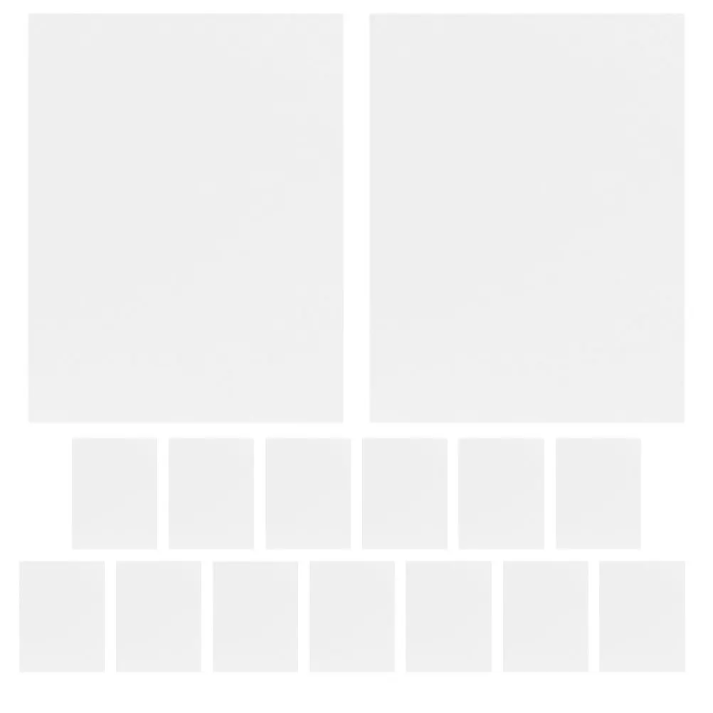 

15pcs A4 Transparent Film Clear Transparency Sheets for Printers High Density Vivid Image Offset Screen Textile