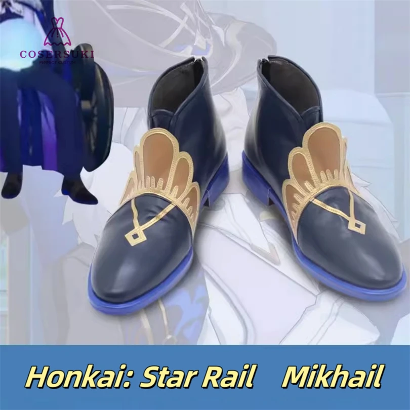 

Обувь для косплея Honkai: Star Rail Mikhail charlegwork, ботинки для Хэллоуина, карнавала, комикса
