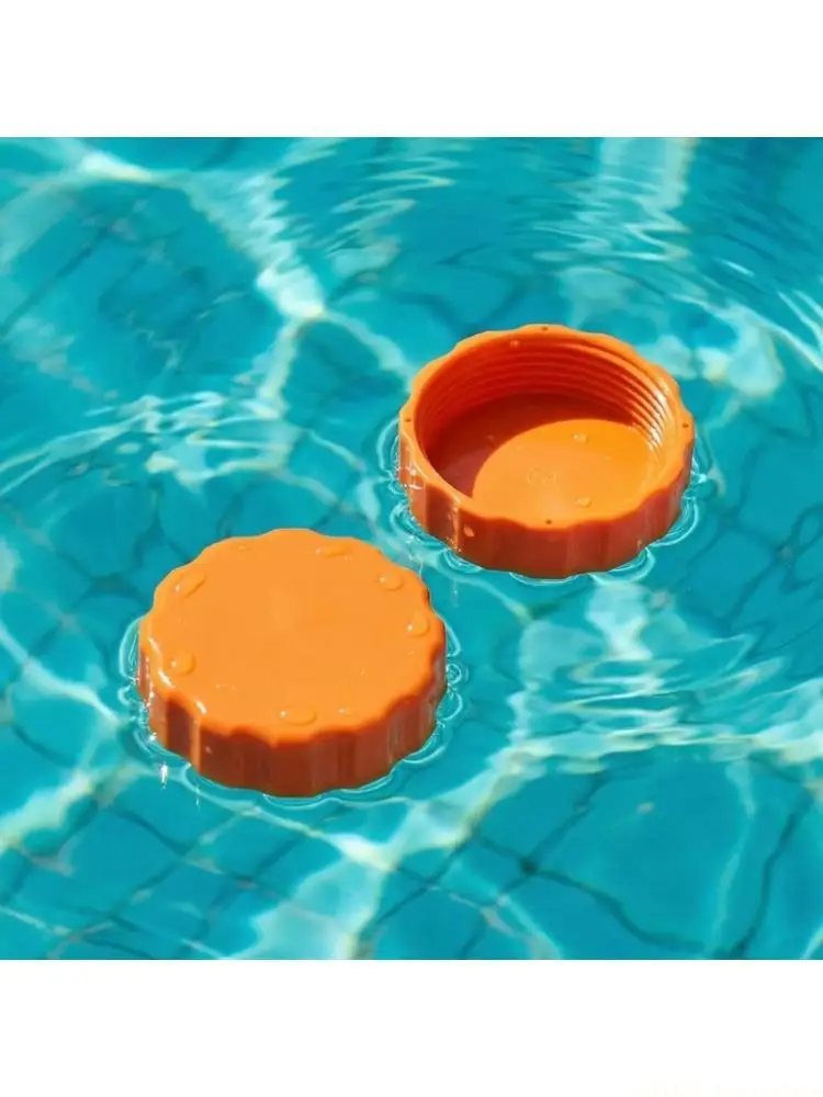 A2BE 2Pcs Pool Filter Pumps Replacement Drain Covers Threaded 60mm Threaded Pool Accessory For 60mm Port Secure Seal