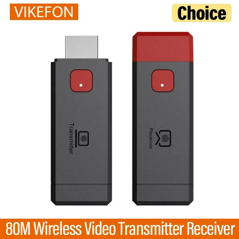 80M 5.8G 1080P HDMI-Compatible Wireless Audio Video Transmitter Receiver Extender Camera Laptop PC to TV Monitor Projector