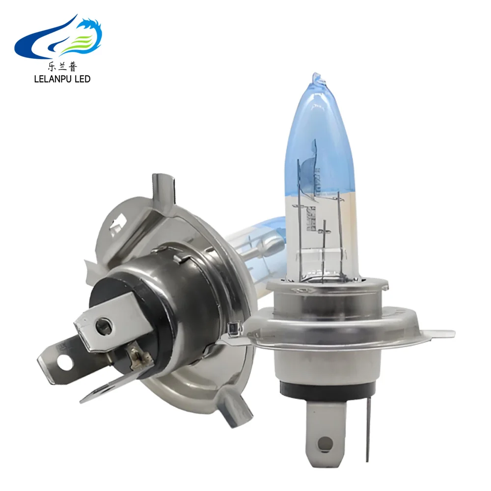 

Супер светодиодные лампы, белые 12 В, комплект фар H4, 100 Вт, 6000 К, автомобильные лампы, ксеноновая лампа, супер яркая галогенная автомобильная фара