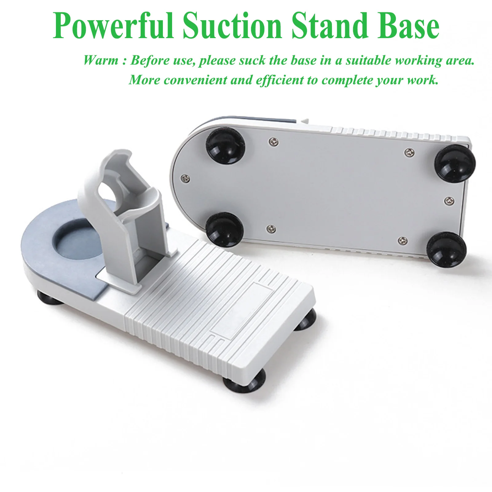 Universal Mini Hot Glue Gun Base Holder with Anti Stick Silicone Mat, Suction Cups Stand, Glue Gun Stand for most Mini Glue Gun