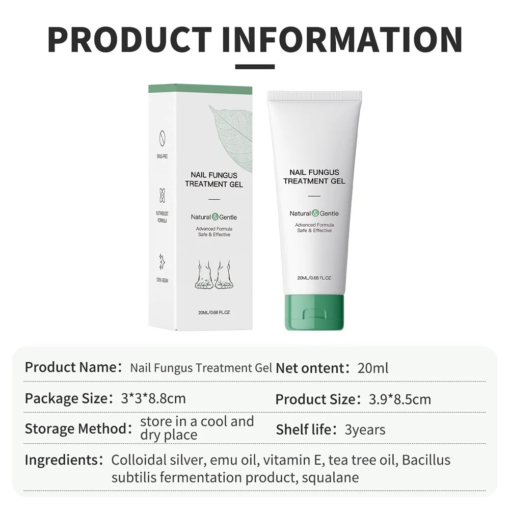 20 ml nagelschimmelbehandelingen gel, nagelverzorging reparatiegel, paronychia antifungals nagel teen nagelschimmelbehandelingen olie voor nagel