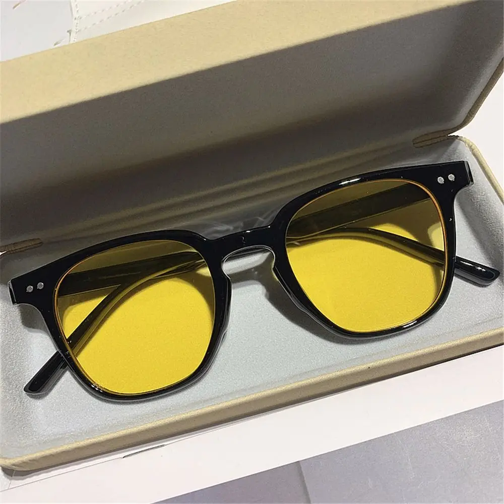 UV400 Eyewear Black Oversized Sunglasses Men Shades Square Sunglasses Vintage