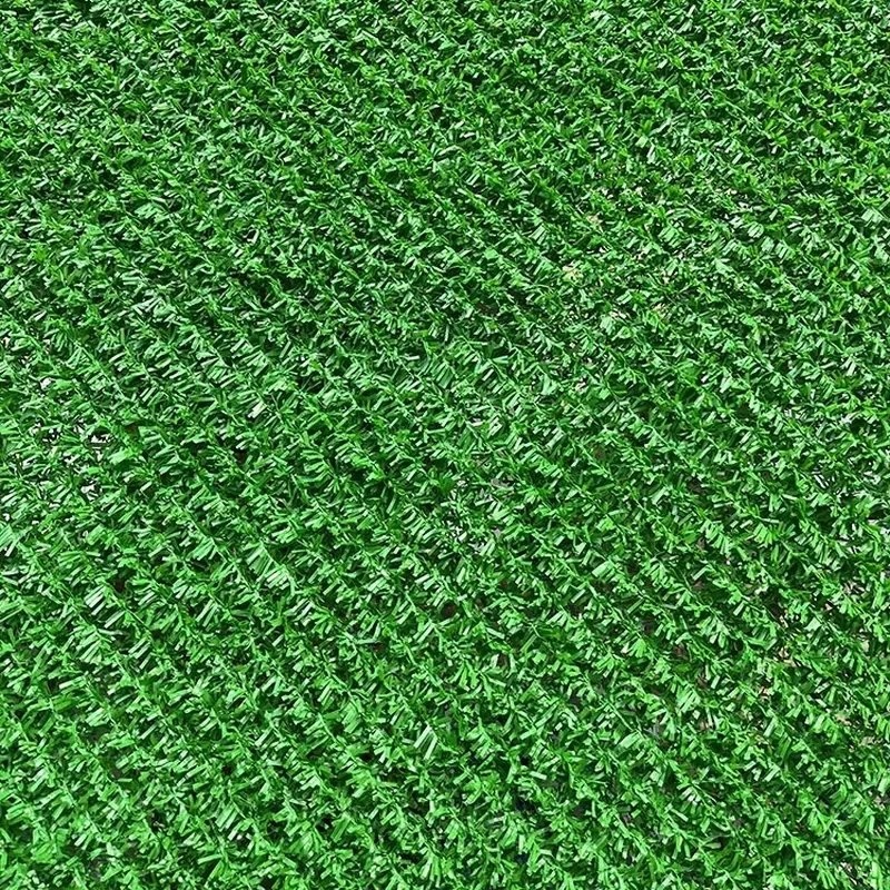 Evergreen 3D Artificial Grass Garden Security Fence with Chain Link Metal Frame Privacy Chain Link Fence