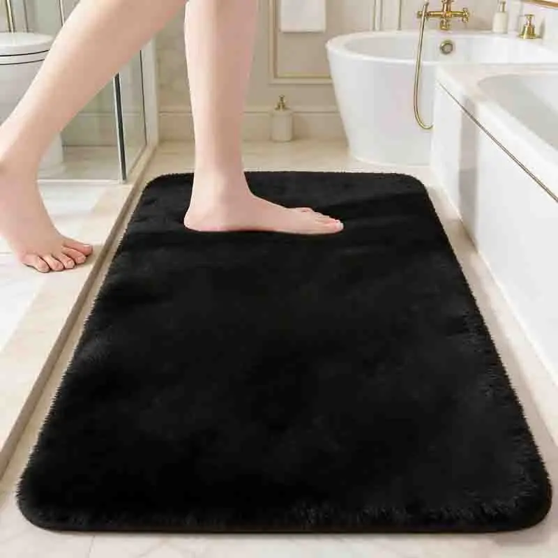 

Коврик для пола, декоративный коврик для дома, впитывающий, быстросохнущий, нескользящий коврик для ванной, противоскользящий коврик из кораллового вельвета для ванной комнаты, придверный коврик