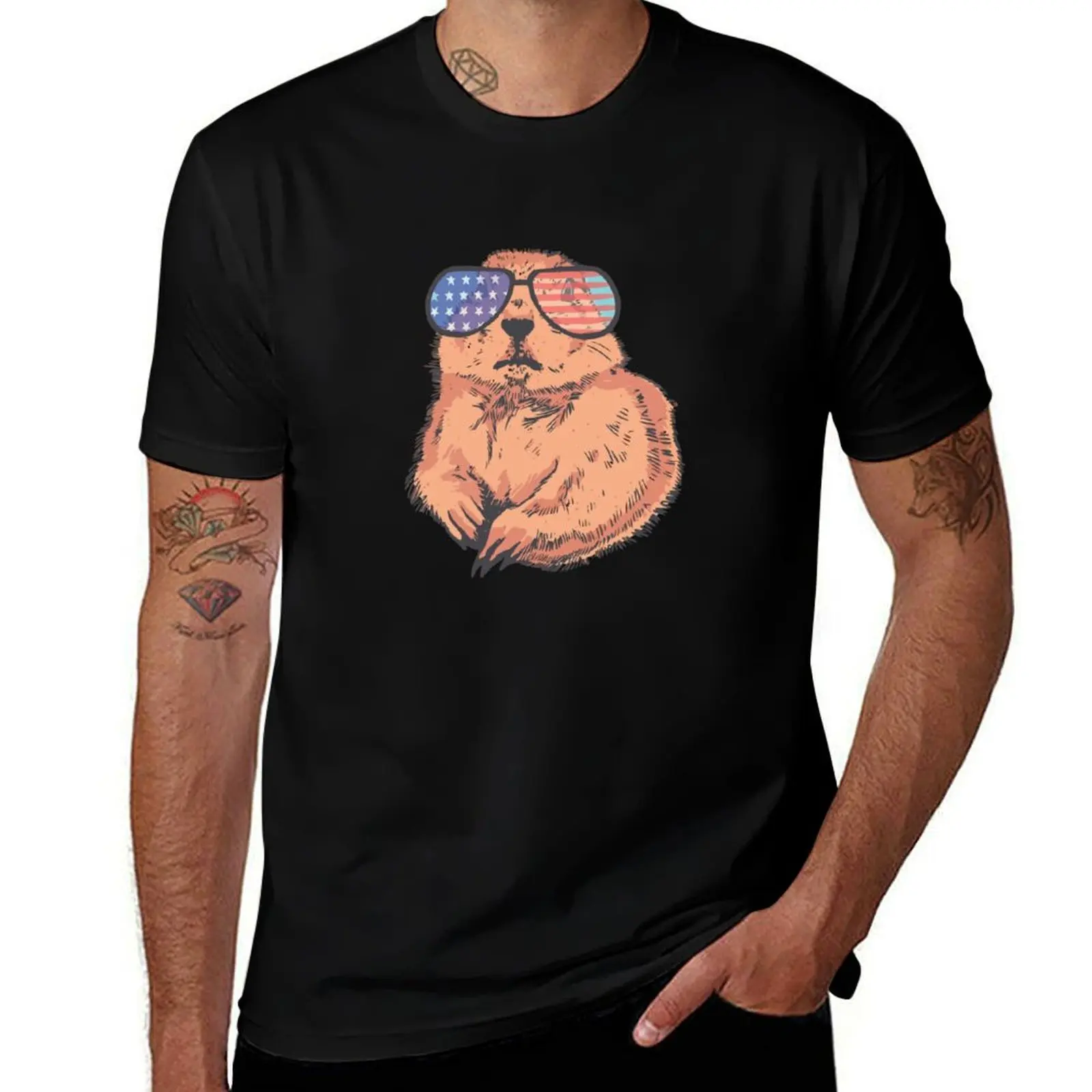 Prairie dog T-Shirt man t shirts cotton T-Shirt