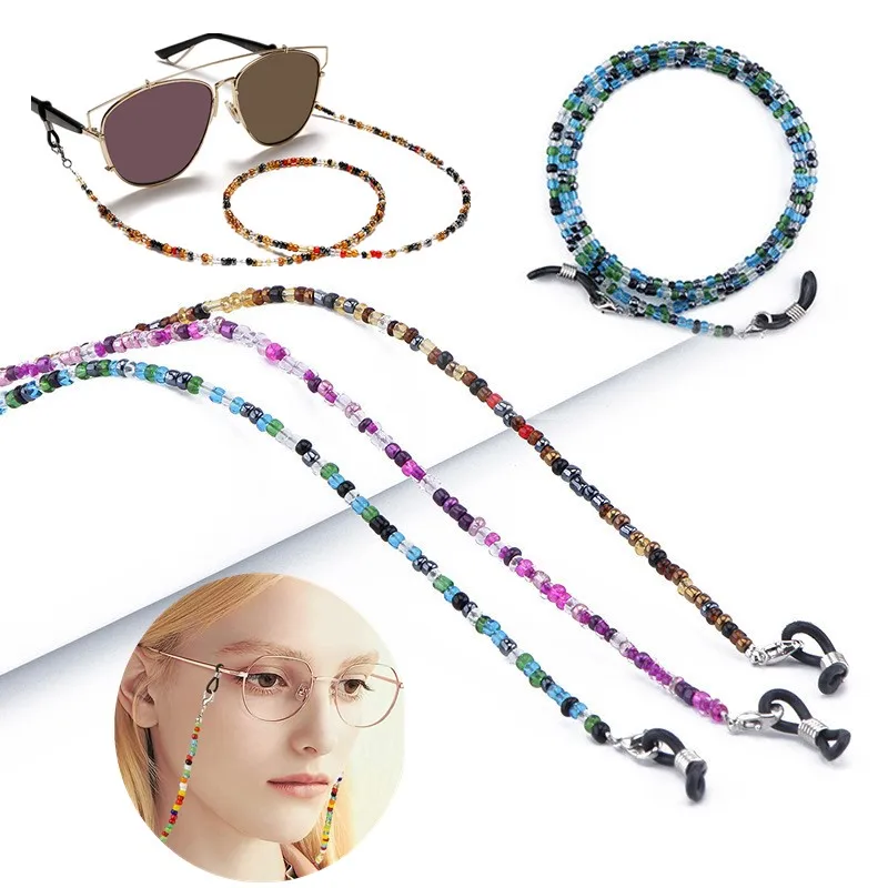 Kristall-Brillenkette für Damen, eleganter Brillenhalter, Lesebrillenband, Maskenkette, Halskordel, zum Umhängen am Hals, Schmuck.