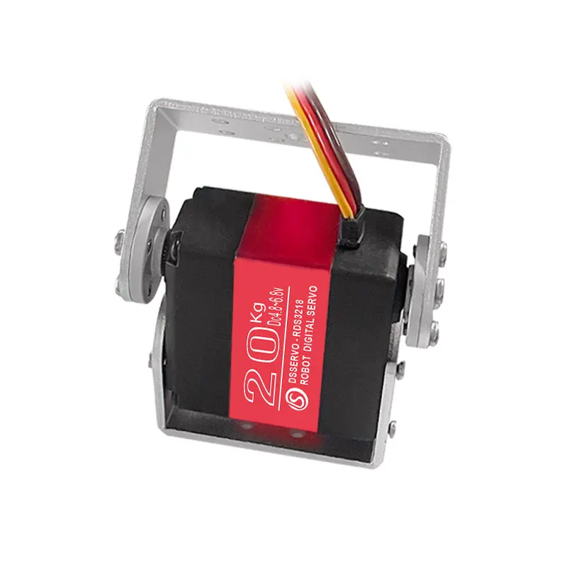 1X Robot servo 20kg RDS3218 metal gear digital servo arduino servo with Long and Short Straight U Mouting