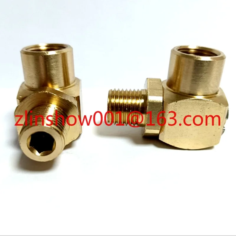 Full Size 90 Degree Male and Female High Pressure Brass Fire Hose Reel Swivel Joint Swivel Elbow