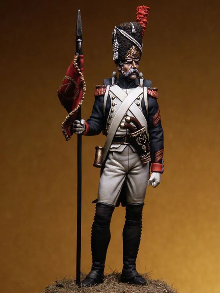 New Unassembled 1/24 75mm Grenadiers of the Guard West 75mm      Resin Kit DIY Toys Unpainted resin model