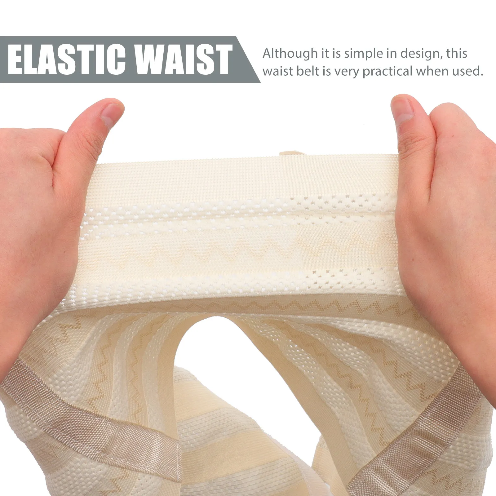 Postpartum Belly Band Wear-Resistant Breathable Adjustable Waist Belt Elastic Abdominal Binder for Recovery Convenient Belly
