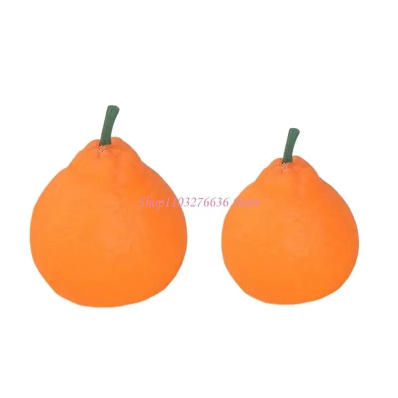 

R6FD Портативная сенсорная игрушка для детей смешная гаруми мандаринская форма цитрусовых фруктов