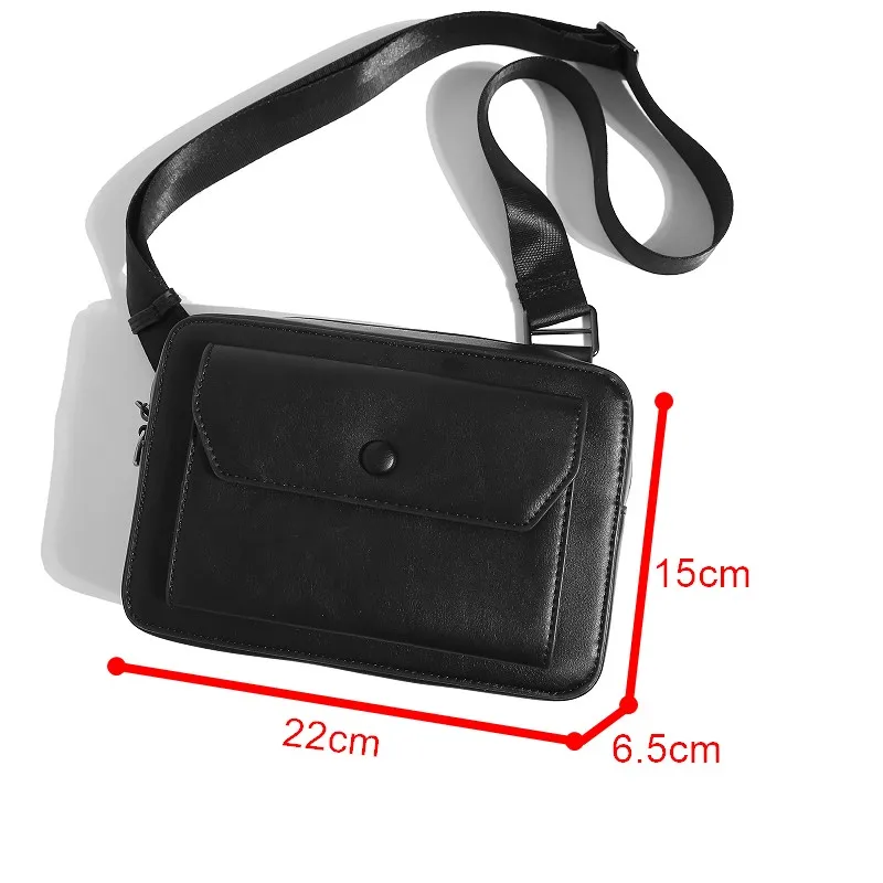 Men's Crossbody Square Bag Versatile Single Shoulder Fashionable Couple Basg Student Friendly City Simple Casual