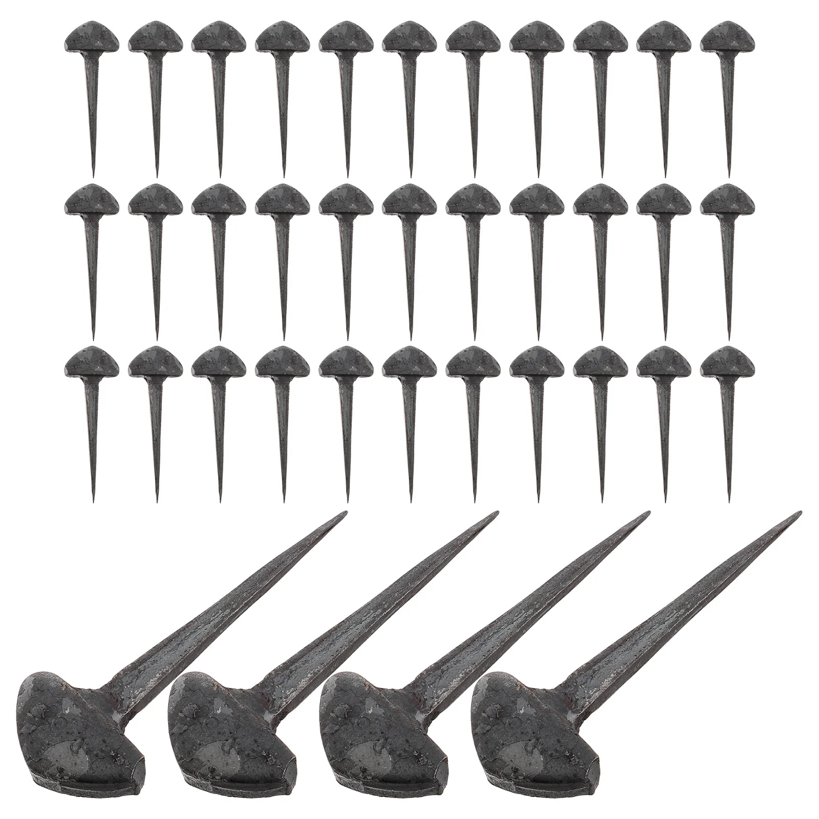 50 قطعة مسامير حدوة الحصان مستقرة الحديد الأظافر المدمجة للعناية بالحوافر الفروسية الرياضة ركوب أدوات التدريب ملحقات حدوة الحصان