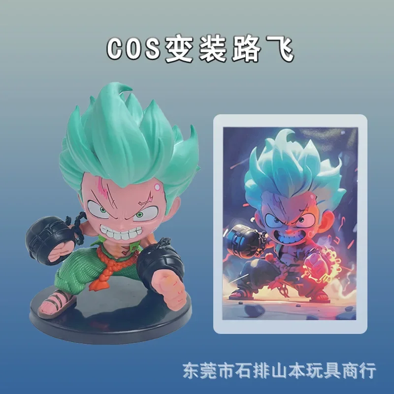 One Pieceอะนิเมะตัวเลขรอบคอสเพลย์ปลอมตัวLuffy Figurine GKอินเทรนด์โต๊ะรูปปั้นเครื่องประดับFigurineของเล่นเด็ก