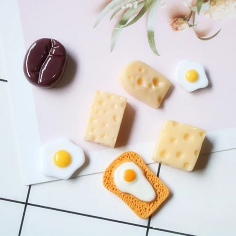 

Simulation mini cheese toy DIY creative cheese earring accessories resin accessories food toys