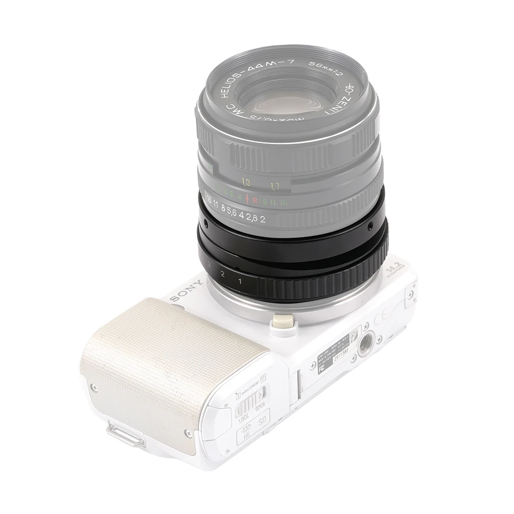 FOTGA Tilt Shift อะแดปเตอร์แหวนสําหรับ M42 เลนส์สําหรับ Sony NEX E Mount กล้อง ILCE-7 A7S A7R II A5100 NEX5 NEX-F3 A6000 A6100 A6300