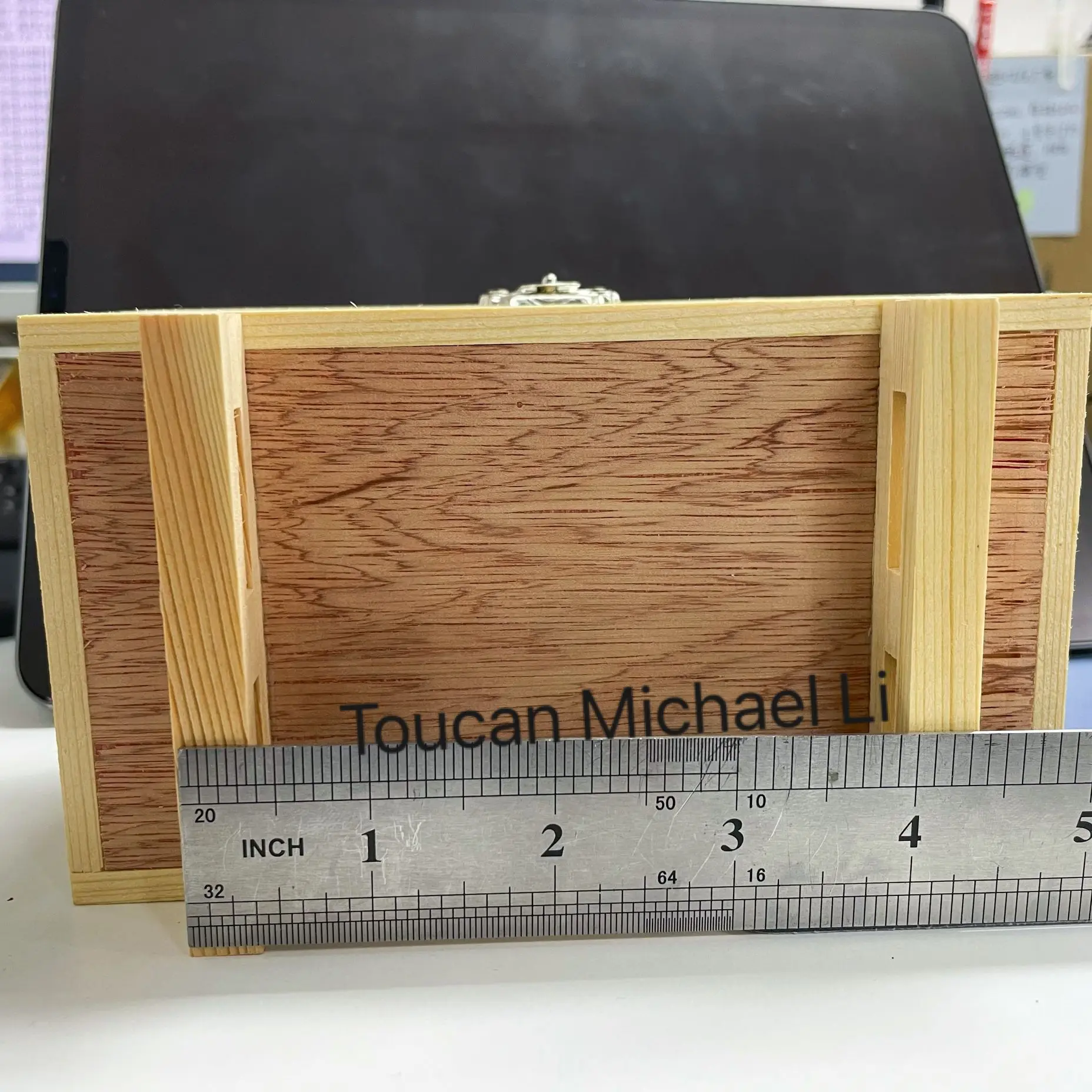 In Stock Wooden Box Model Parts Accessories for Toys 1/14 1/12 RC Truck Hydraulic Forklift Construction Cars Vehicles TH23908