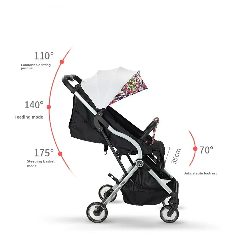 Lightweight Stroller, Ultra-light Portable Travel Stroller, Easy To Fold One Button To Close Baby Cart, Child Strollers for Baby